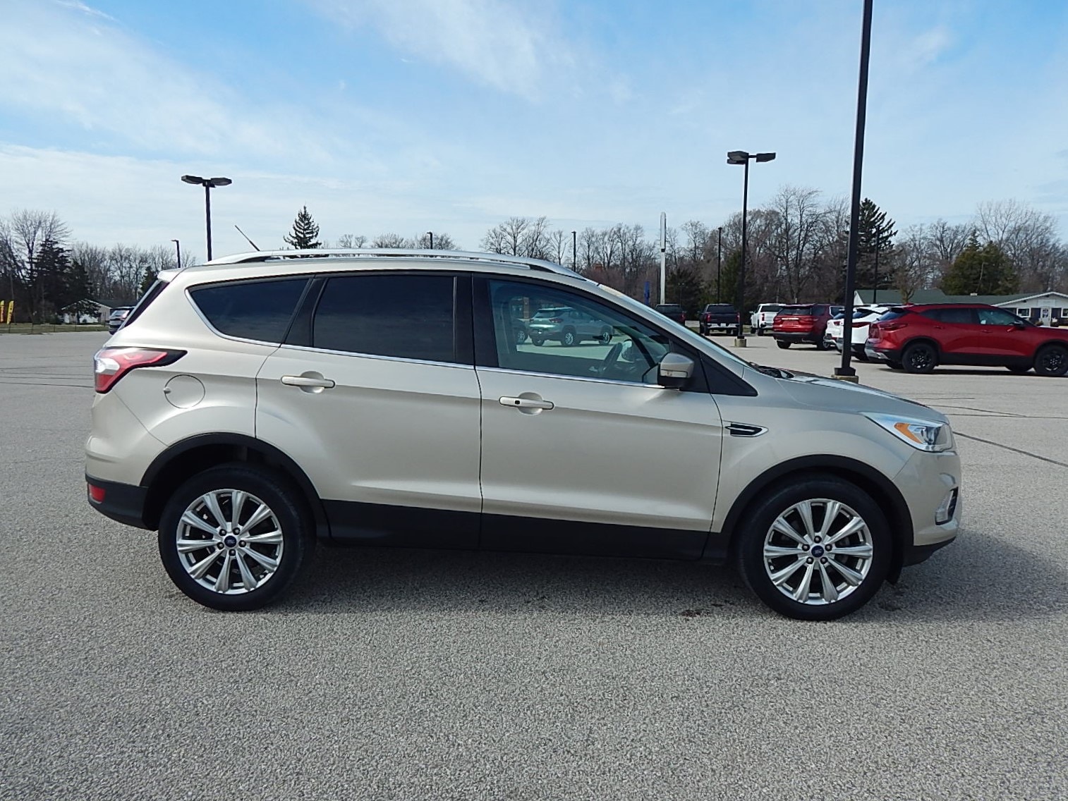 Used 2017 Ford Escape Titanium with VIN 1FMCU0JD9HUC63719 for sale in Sebewaing, MI