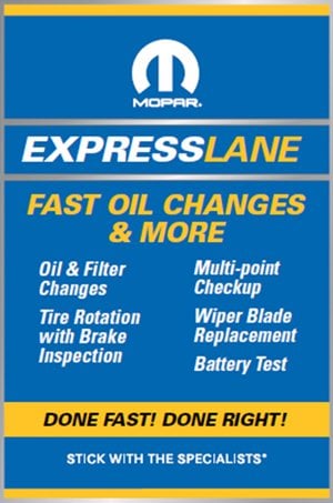 Fast cheap oil change