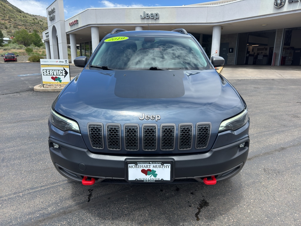 Used 2019 Jeep Cherokee Trailhawk with VIN 1C4PJMBX4KD372322 for sale in Durango, CO