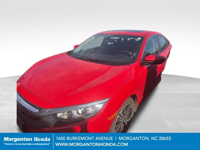 Used 2017 Honda Civic EX-L with VIN 2HGFC1F75HH653685 for sale in Morganton, NC