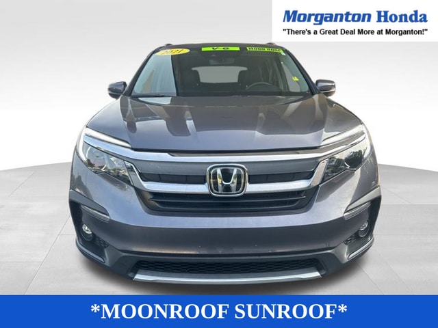 Used 2021 Honda Pilot EX-L with VIN 5FNYF6H58MB011579 for sale in Morganton, NC