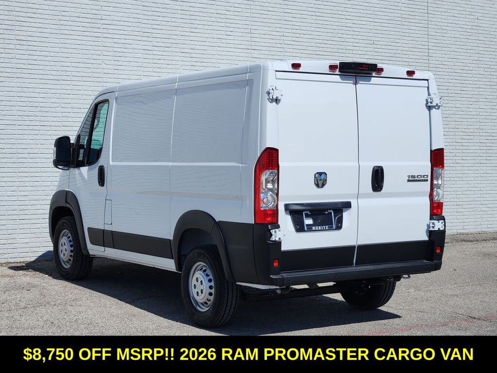 New 2026 Ram ProMaster PROMASTER 1500 TRADESMAN CARGO VAN LOW ROOF 118' W Cargo Van