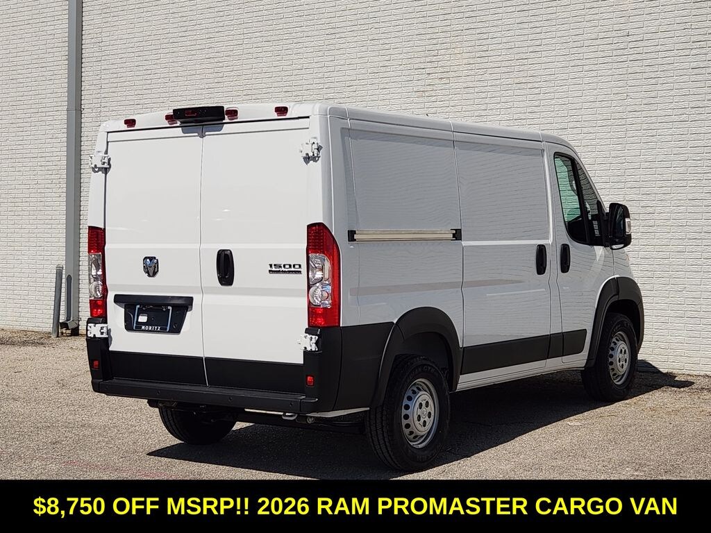 New 2026 Ram ProMaster PROMASTER 1500 TRADESMAN CARGO VAN LOW ROOF 118' W Cargo Van