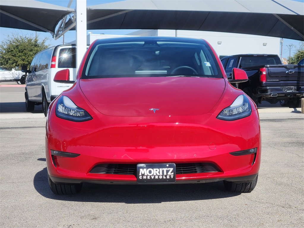 Used 2021 Tesla Model Y Standard Range with VIN 5YJYGAED7MF142725 for sale in Fort Worth, TX