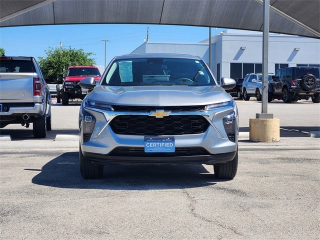 Certified 2025 Chevrolet Trax LS with VIN KL77LFEP4SC075037 for sale in Fort Worth, TX