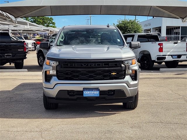 Certified 2023 Chevrolet Silverado 1500 Custom with VIN 1GCPDBEKXPZ284428 for sale in Fort Worth, TX