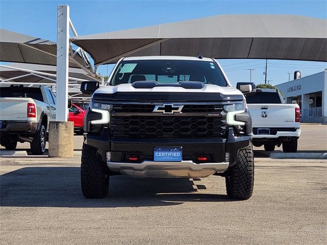 Certified 2024 Chevrolet Silverado 1500 ZR2 with VIN 3GCUDHEL0RG362412 for sale in Fort Worth, TX