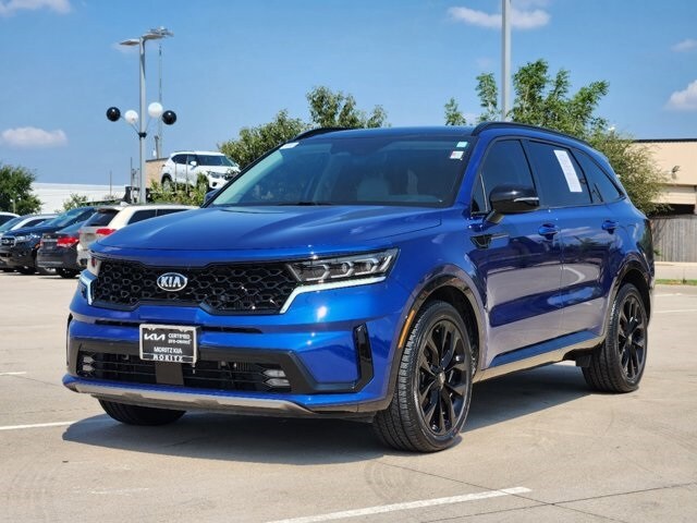 Certified 2021 Kia Sorento SX with VIN 5XYRK4LF2MG066008 for sale in Fort Worth, TX