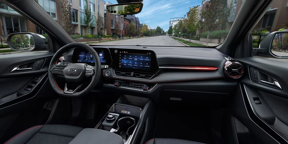 2026 Chevrolet Equinox interior with 11.3-inch touchscreen and digital cluster