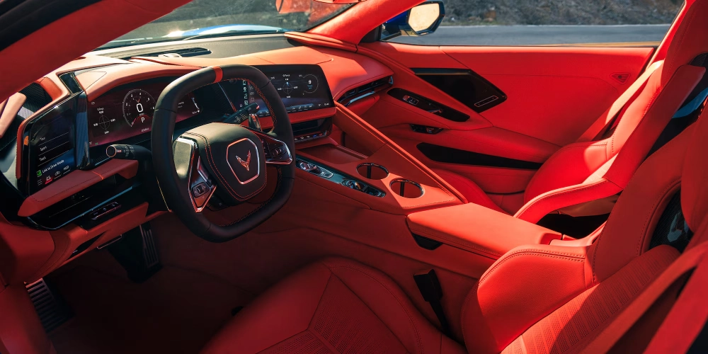 2027 Chevrolet Corvette Grand Sport interior with driver-focused command center