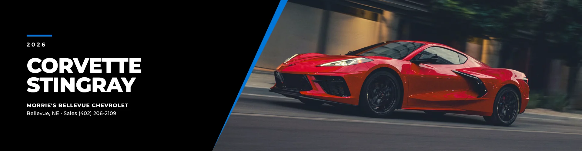 New 2026 Chevrolet Corvette Stingray at Morrie's Bellevue Chevrolet near Omaha, NE