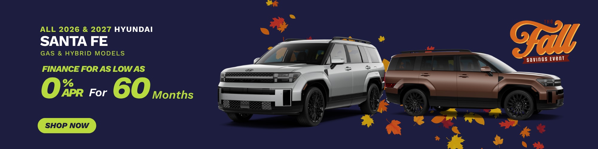 Santa Fe 0% Financing Offer