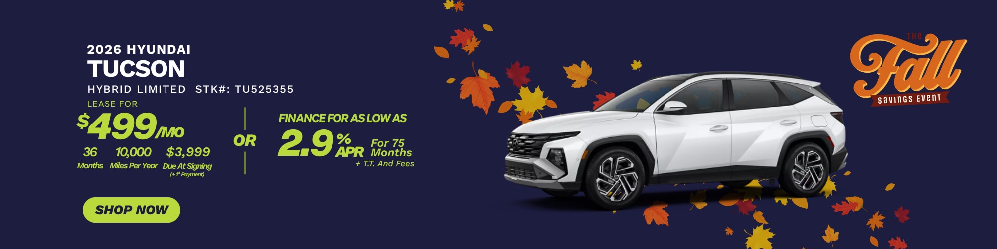 Tucson Hybrid Lease Offer