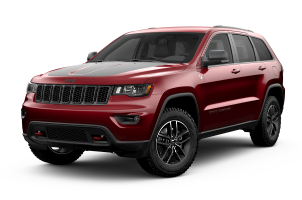 Red Jeep Grand Cherokee Trailhawk
