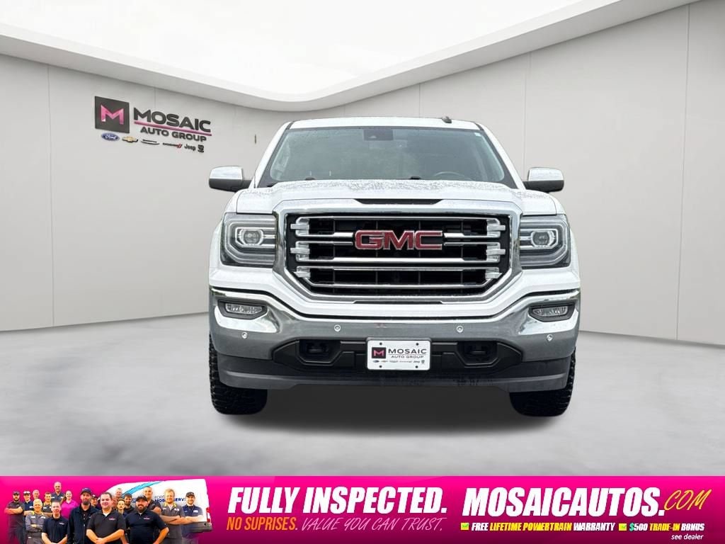 Used 2018 GMC Sierra 1500 SLT with VIN 3GTU2NEJ6JG593869 for sale in Zumbrota, Minnesota