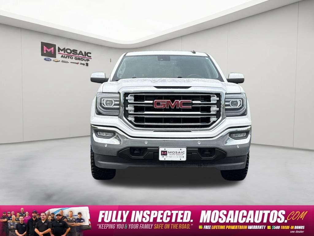 Used 2018 GMC Sierra 1500 SLT with VIN 3GTU2NEJ6JG593869 for sale in Zumbrota, Minnesota