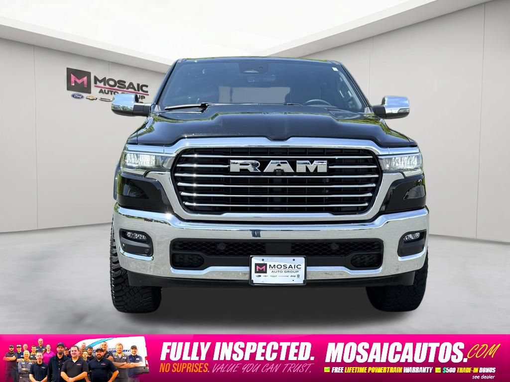 Used 2025 RAM Ram 1500 Pickup Laramie with VIN 1C6SRFJP0SN505983 for sale in Zumbrota, Minnesota
