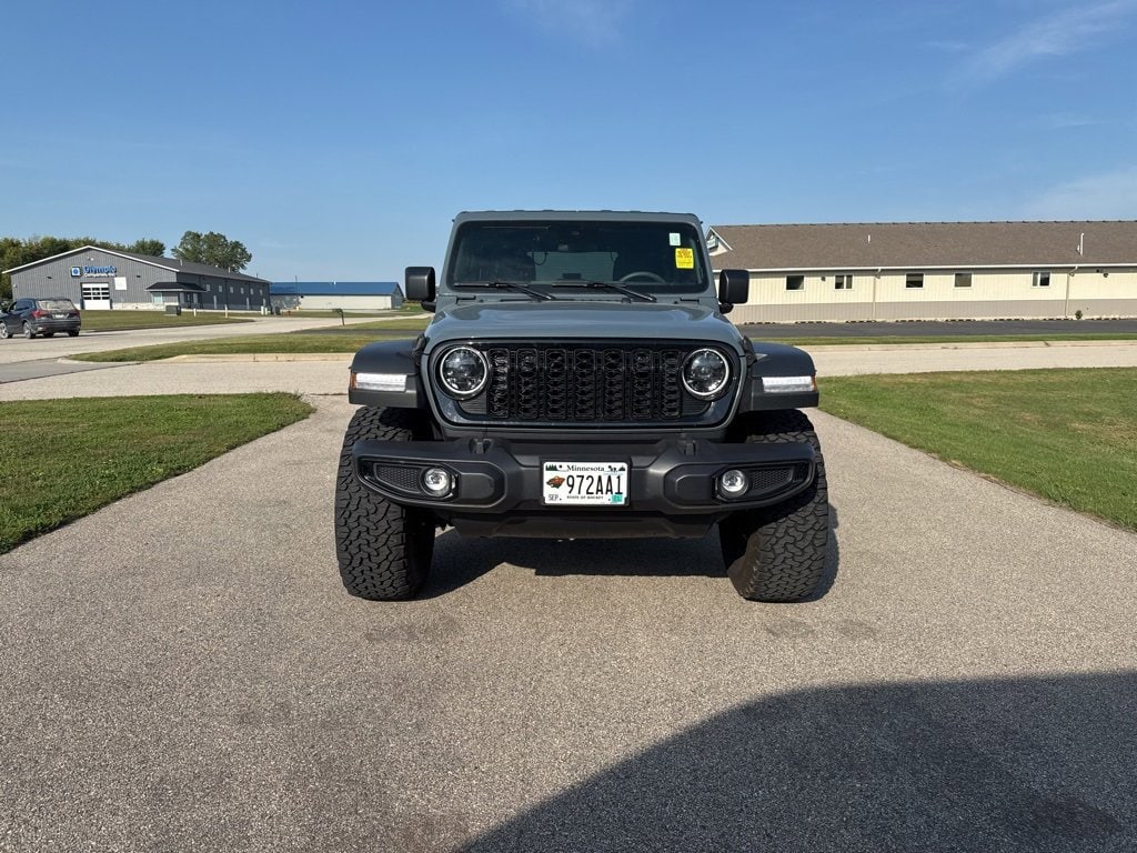 Used 2024 Jeep Wrangler 2-Door Willys with VIN 1C4PJXAN5RW370319 for sale in Zumbrota, Minnesota
