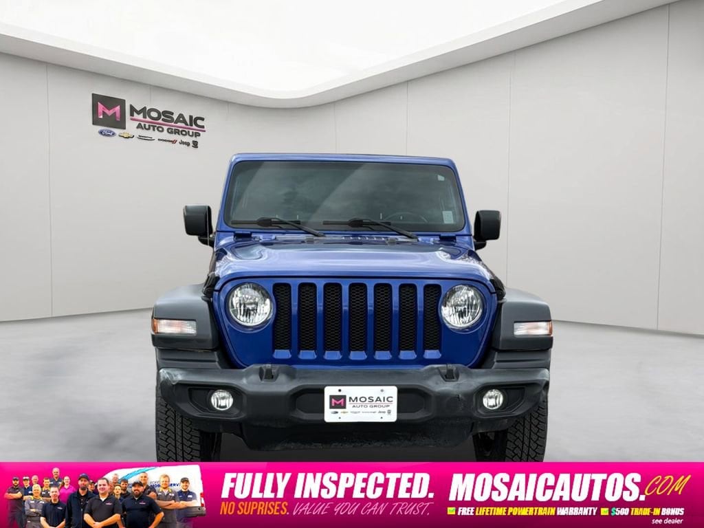 Used 2019 Jeep Wrangler Unlimited Sport S with VIN 1C4HJXDG7KW579438 for sale in Zumbrota, Minnesota