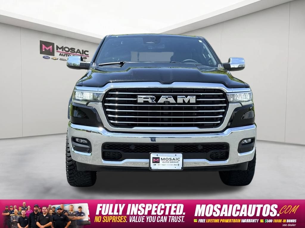 Used 2025 RAM Ram 1500 Pickup Laramie with VIN 1C6SRFJP0SN505983 for sale in Zumbrota, Minnesota