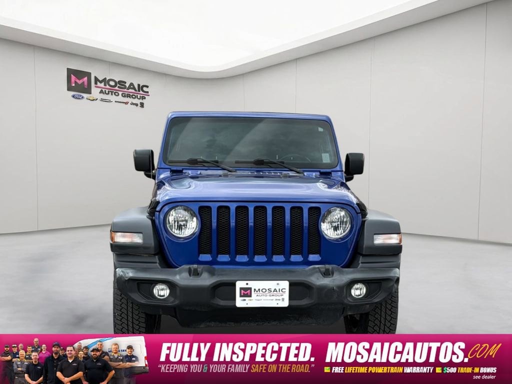 Used 2019 Jeep Wrangler Unlimited Sport S with VIN 1C4HJXDG7KW579438 for sale in Zumbrota, Minnesota