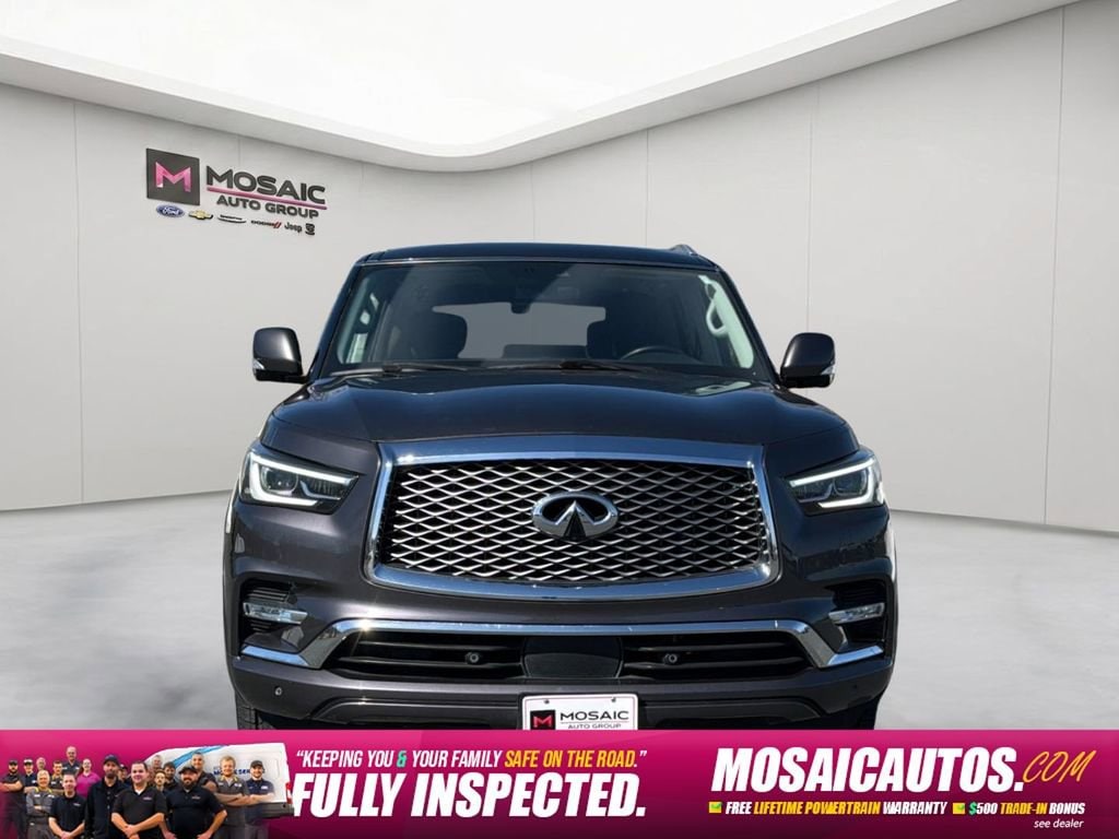 Used 2024 INFINITI QX80 Luxe 4WD with VIN JN8AZ2AE0R9329570 for sale in Zumbrota, Minnesota
