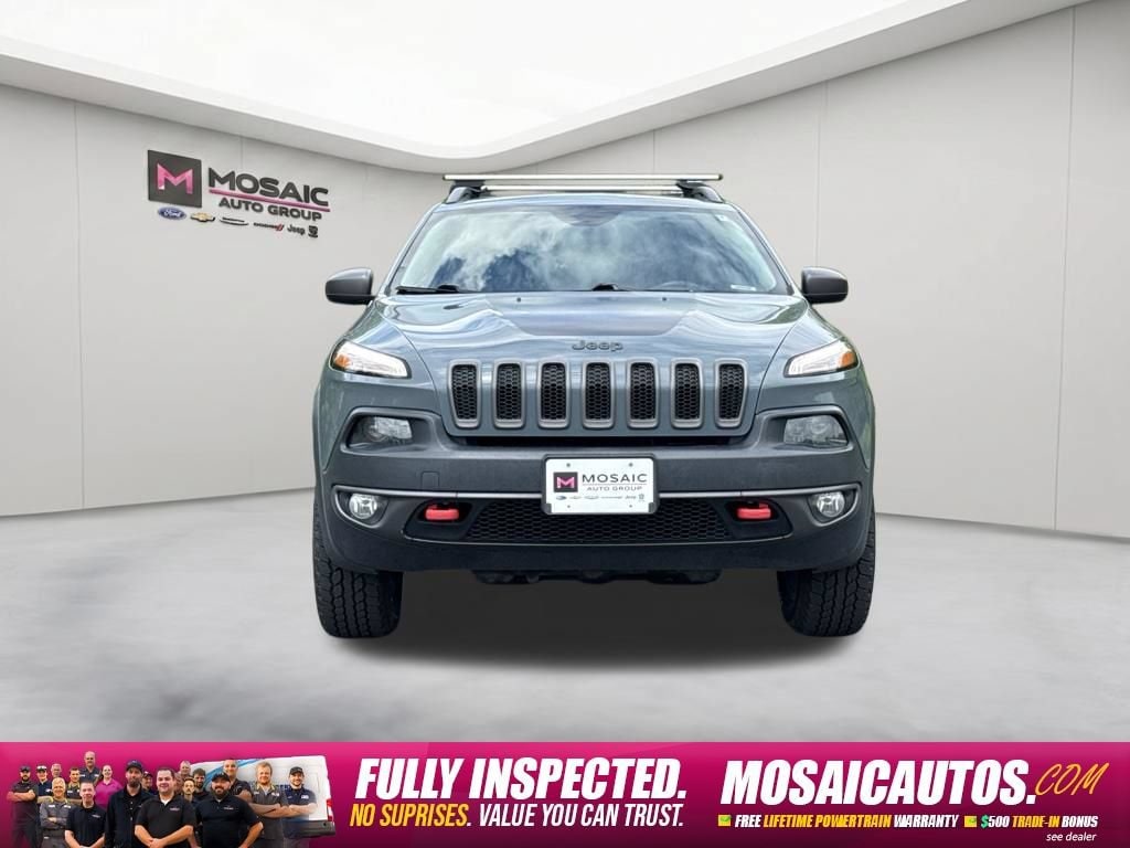 Used 2015 Jeep Cherokee Trailhawk with VIN 1C4PJMBB2FW634398 for sale in Zumbrota, Minnesota