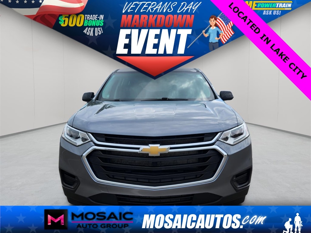 Used 2021 Chevrolet Traverse LS with VIN 1GNERFKW6MJ169933 for sale in Lake City, Minnesota