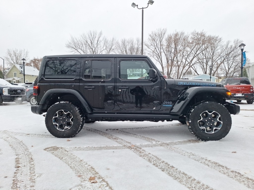 Used 2022 Jeep Wrangler Unlimited Rubicon 4XE with VIN 1C4JJXR60NW228277 for sale in Lake City, Minnesota