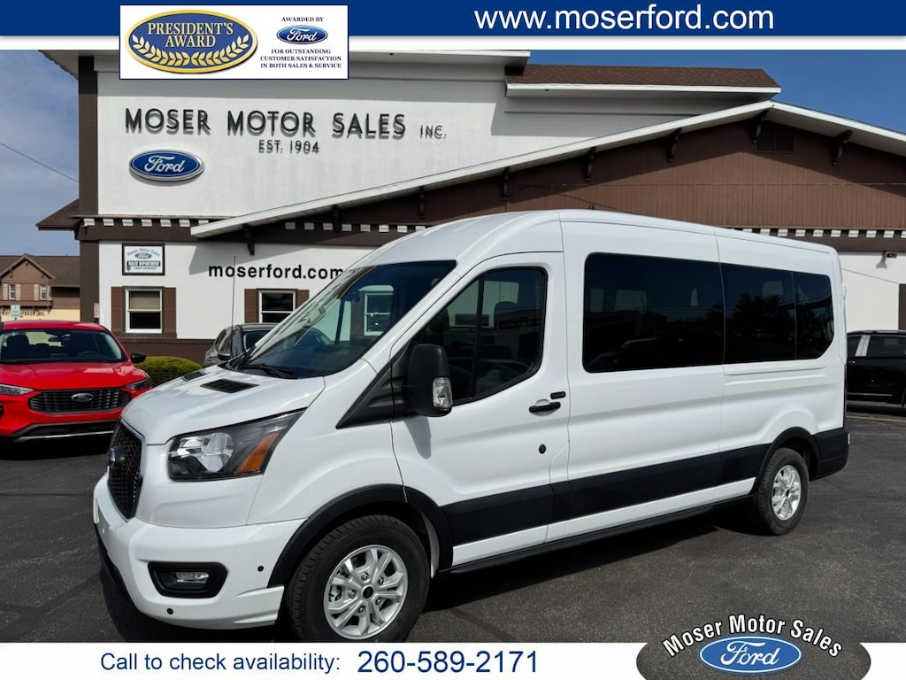 New 2025 Ford Transit Passenger Wagon T-350 148 Med Roof XLT RWD Wagon Medium Roof Van