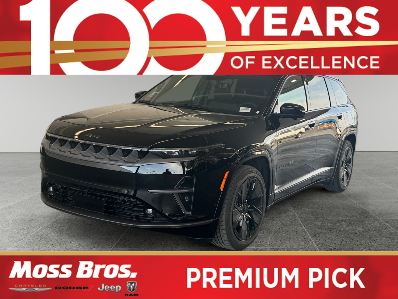 Diamond Black Crystal Pearlcoat 2025 Jeep Wagoneer S SUV / Crossover Four-Wheel Drive 1-Speed Automatic