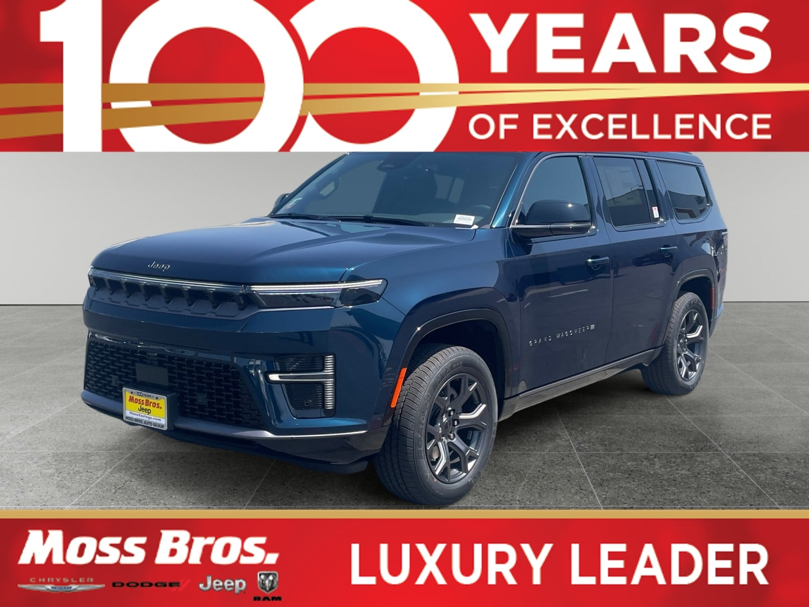 Fathom Blue Pearlcoat 2026 Jeep Grand Wagoneer SUV / Crossover Four-Wheel Drive Automatic
