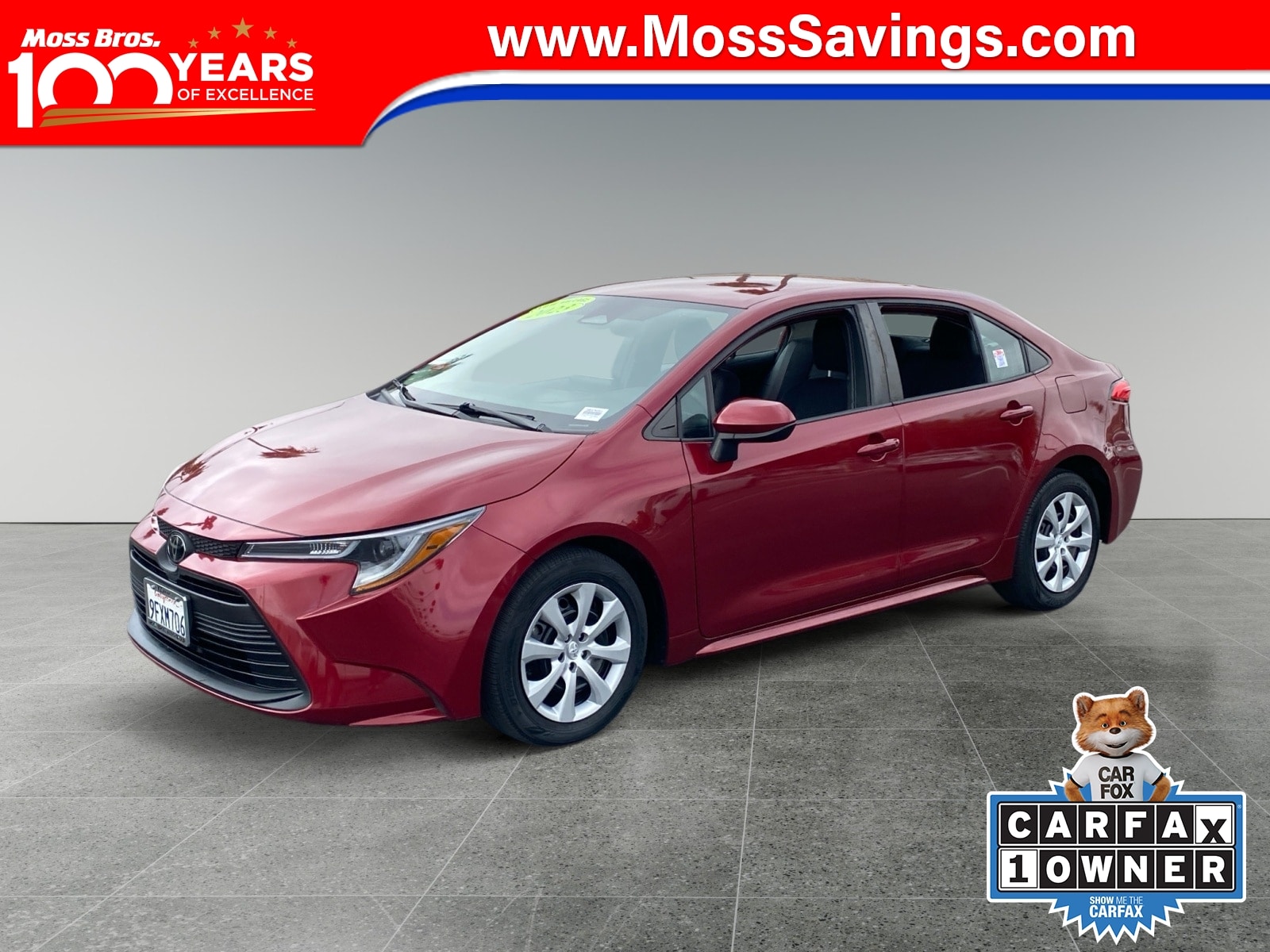 Red (Ruby Flare Pearl) 2023 Toyota Corolla Sedan Front-Wheel Drive Automatic