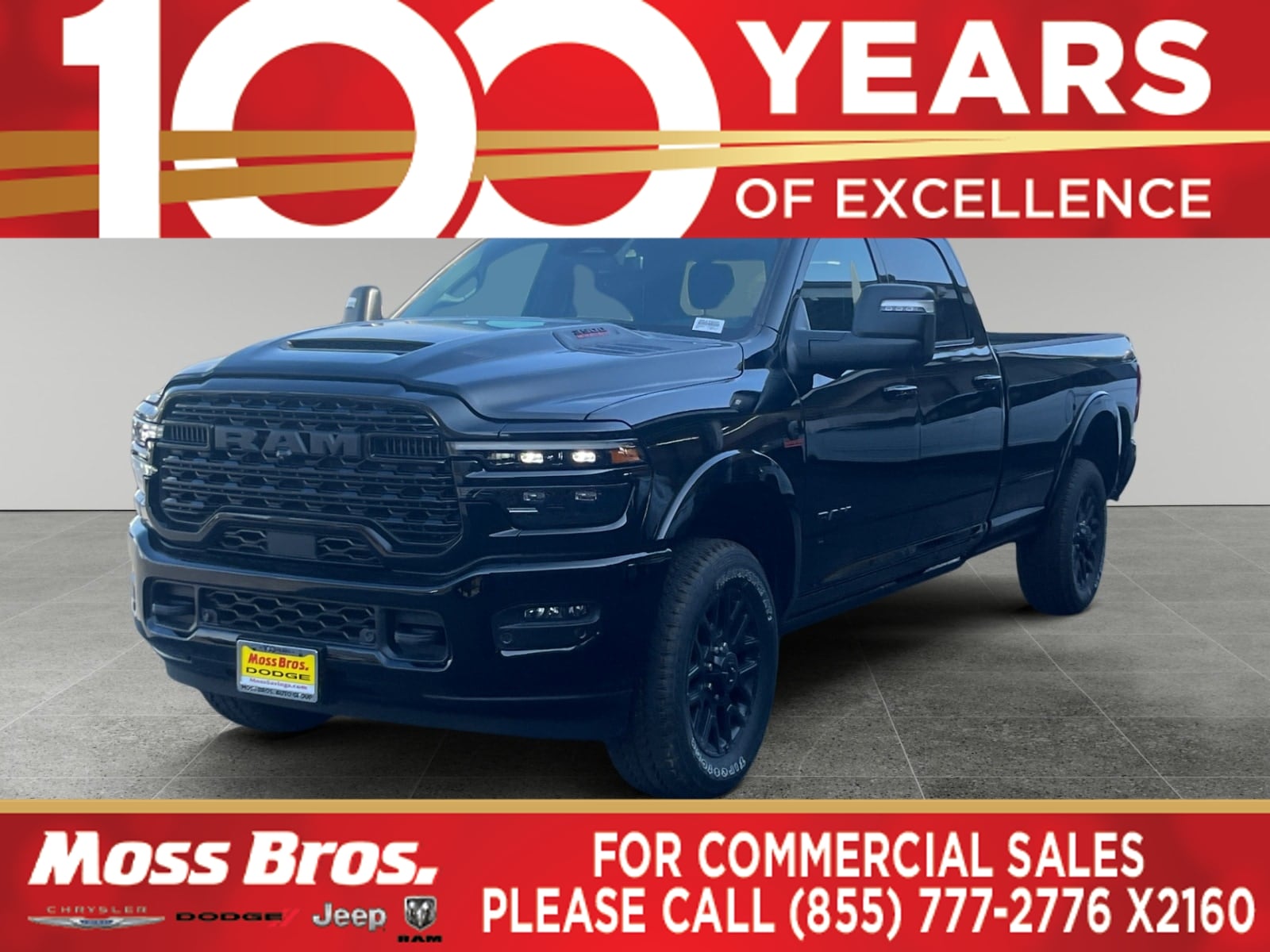 Diamond Black Crystal Pearlcoat 2026 RAM 3500 Pickup Truck Four-Wheel Drive Automatic