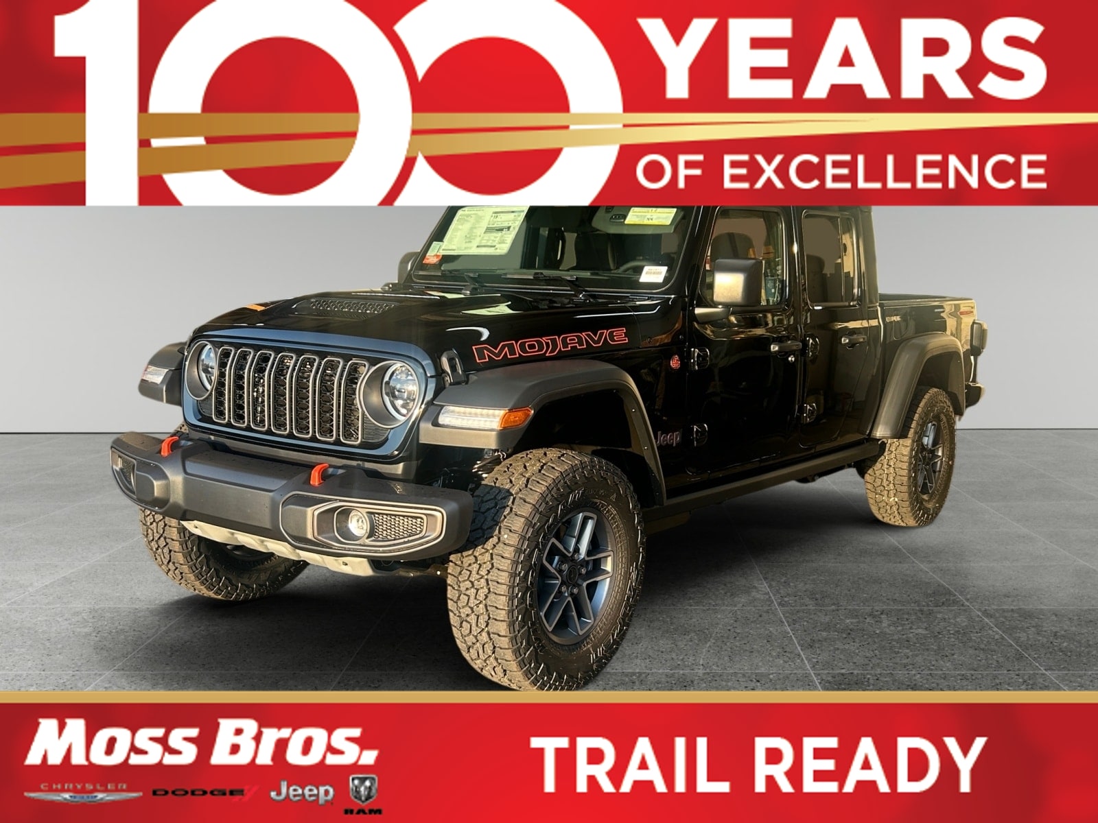 Black 2026 Jeep Gladiator Pickup Truck Four-Wheel Drive 8-Speed Automatic