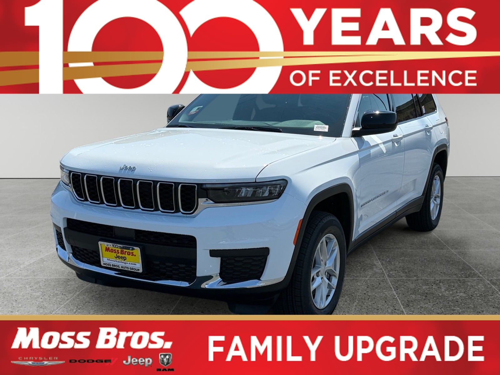 Bright White 2026 Jeep Grand Cherokee L SUV / Crossover Four-Wheel Drive Automatic