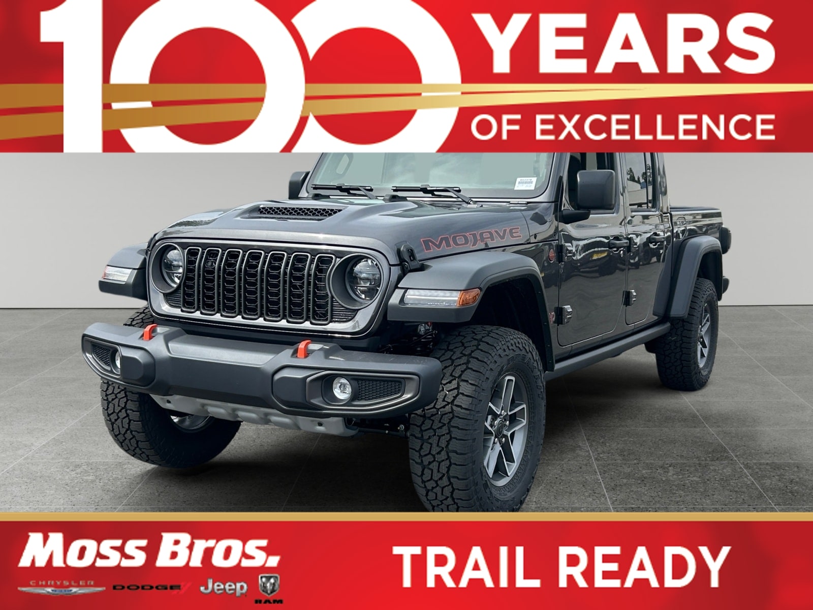 Granite Crystal 2026 Jeep Gladiator Pickup Truck Four-Wheel Drive 8-Speed Automatic