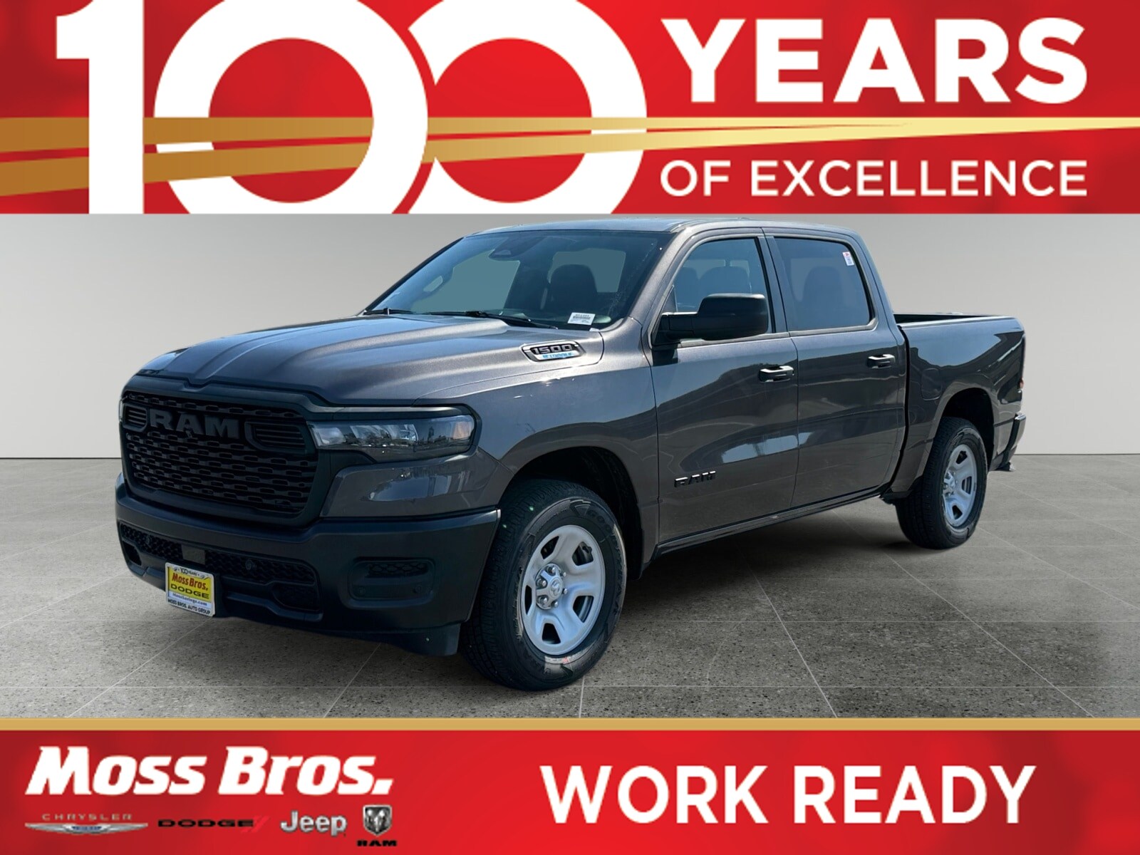 Granite Crystal 2026 RAM 1500 Pickup Truck Four-Wheel Drive Automatic