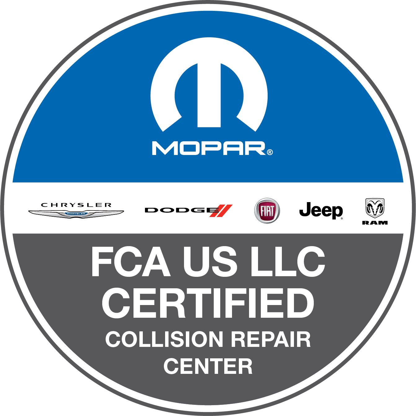 MOPAR Chrysler Dodge Jeep Ram FCA LLC Certified Collision Repair Center