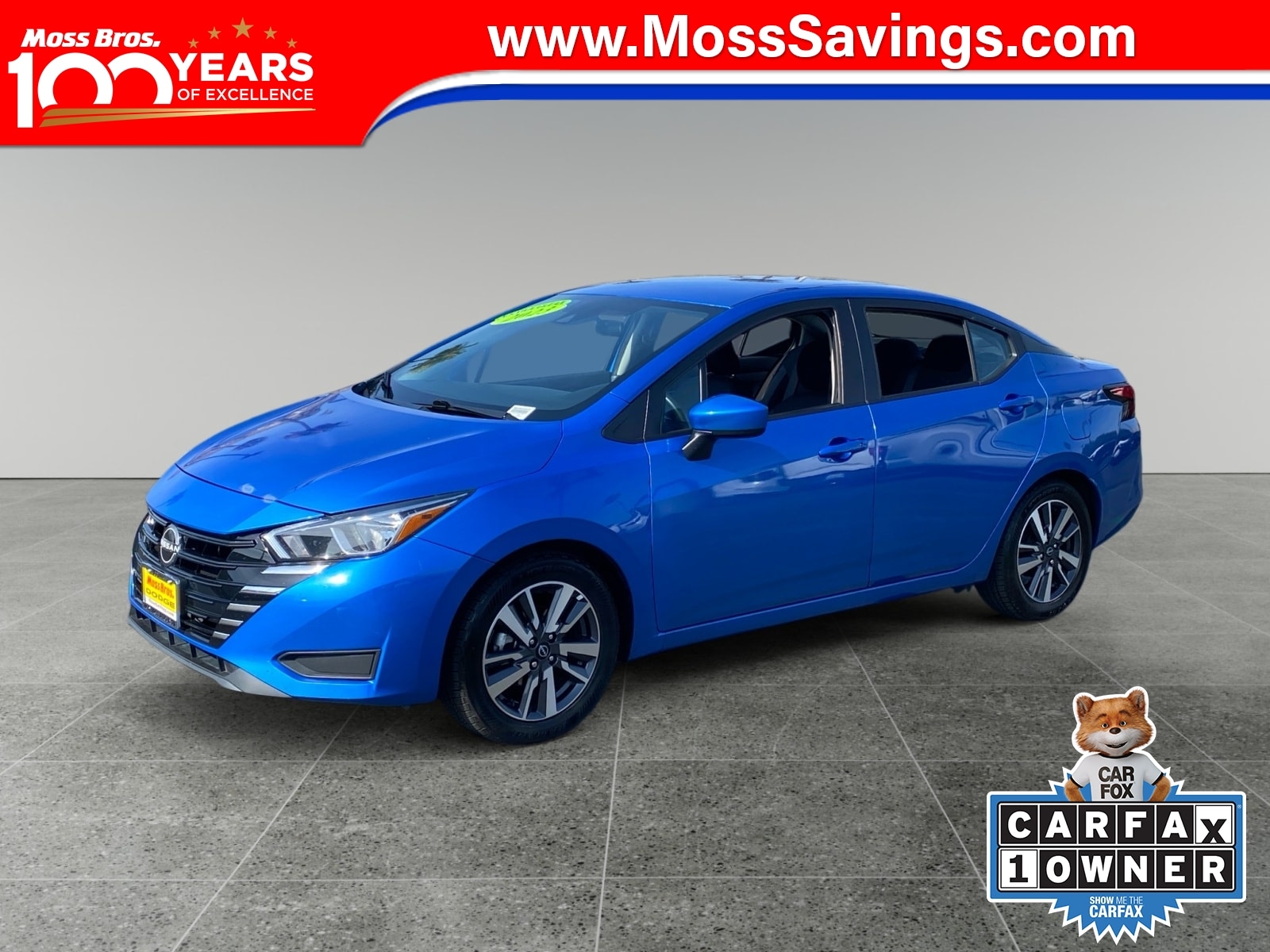 Electric Blue 2023 Nissan Versa Sedan Front-Wheel Drive Automatic