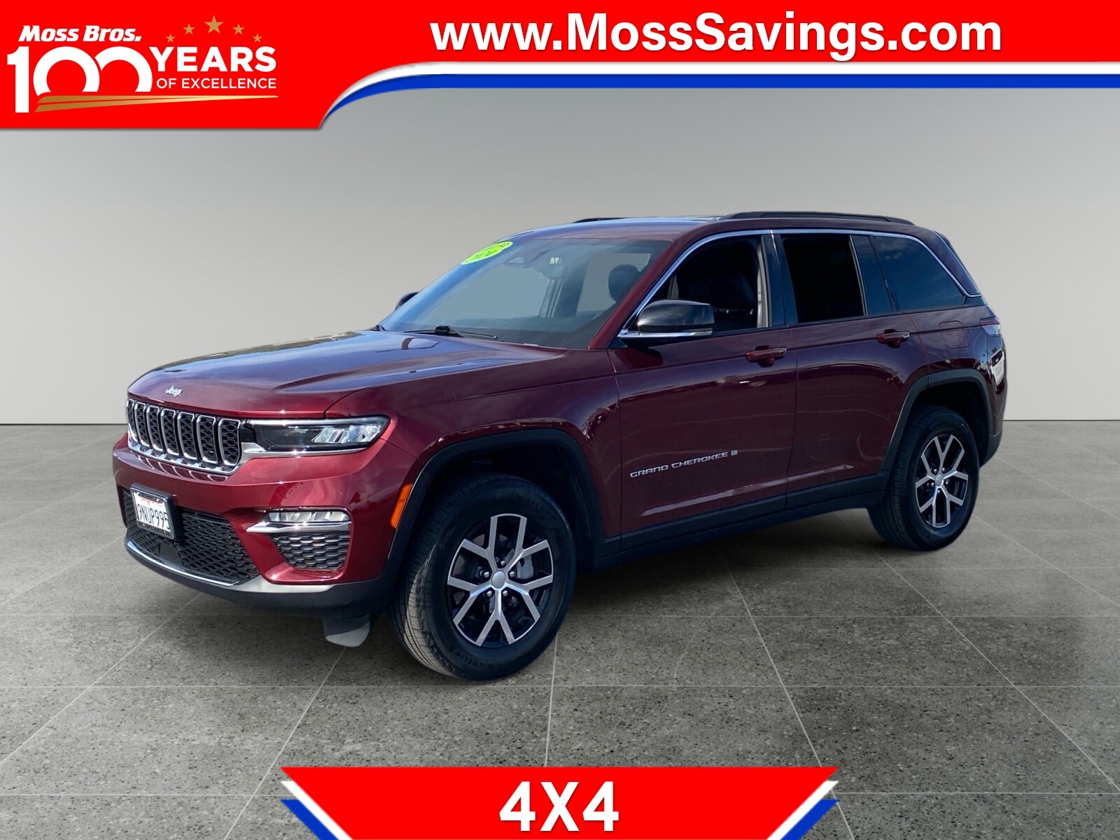 Velvet Red Pearlcoat 2024 Jeep Grand Cherokee Limited 4WD SUV / Crossover Four-Wheel Drive Automatic