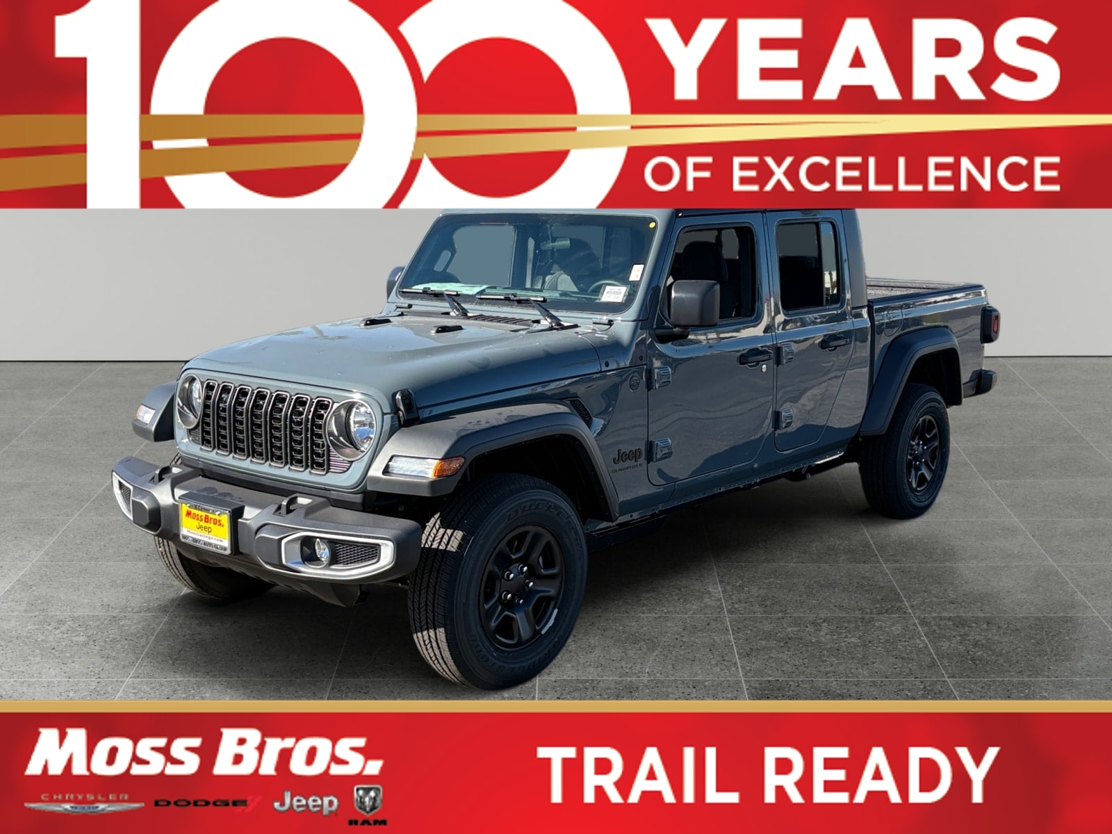 Anvil Clearcoat 2026 Jeep Gladiator Pickup Truck Four-Wheel Drive 8-Speed Automatic