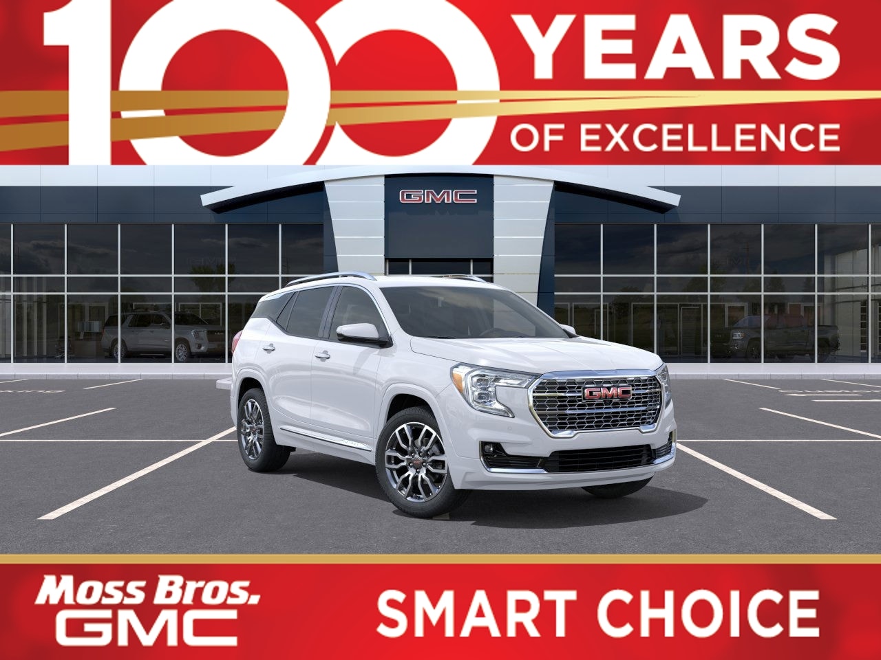 Summit White 2024 GMC Terrain SUV / Crossover All-Wheel Drive Automatic