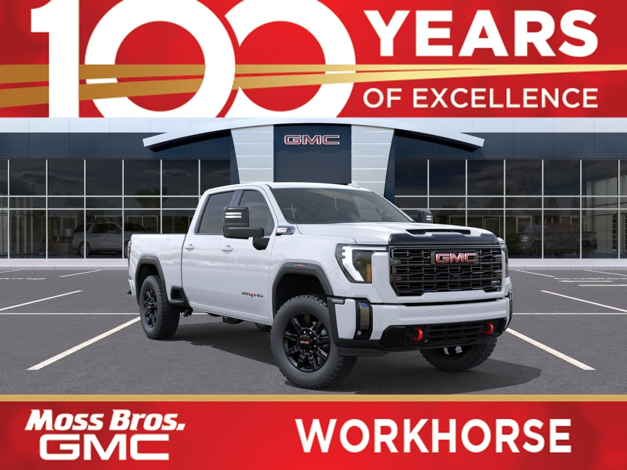 Summit White 2026 GMC Sierra 3500HD Pickup Truck Four-Wheel Drive Automatic
