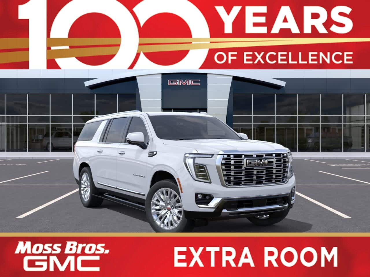Glacier White TRI 2026 GMC Yukon XL SUV / Crossover 4X2 Automatic