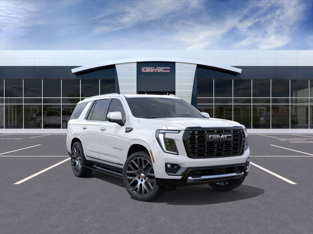 White Frst Trcoat 2025 GMC Yukon Denali Ultimate 4WD SUV / Crossover Four-Wheel Drive Automatic