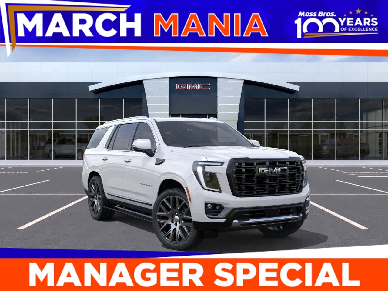 White Frst Trcoat 2025 GMC Yukon Denali Ultimate 4WD SUV / Crossover Four-Wheel Drive Automatic