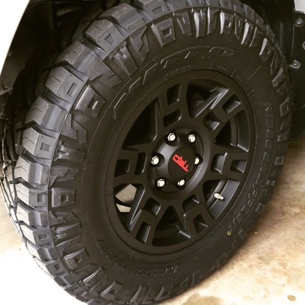 Nitto P265/70R17 tires on a TRD Rim
