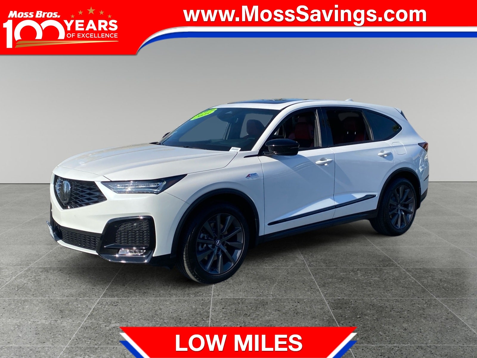 Platinum White 2025 Acura MDX SUV / Crossover All-Wheel Drive Automatic