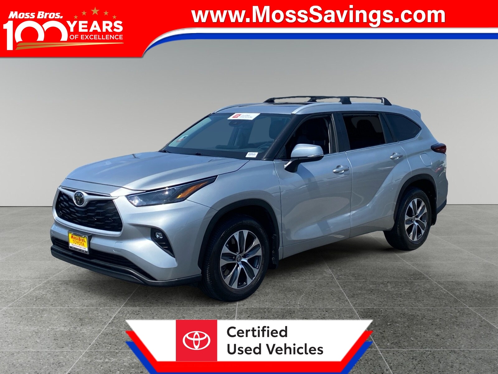Celestial Silver 2024 Toyota Highlander SUV / Crossover Front-Wheel Drive Automatic